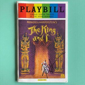 Kelli O’Hara (Only) Signed Playbill The King and I Ken Watanabe Ashley Park 2015